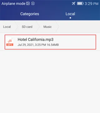 Musiikin synkronointi Enjox-leluun Androidilla (vaihe 2)