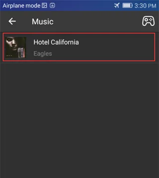 Synkronoitu musiikkikansio Enjox Remote -sovelluksessa Androidilla (vaihe 3)