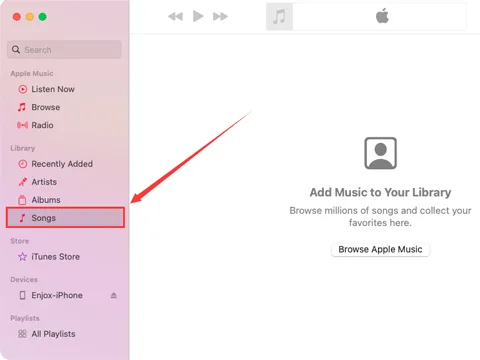 iPhonen yhdistäminen iTunesiin musiikin synkronoimiseksi (vaihe 1)